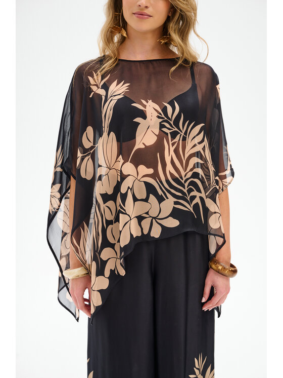 blue shadow blue shadow Tunika Bardo Czarny Regular Fit