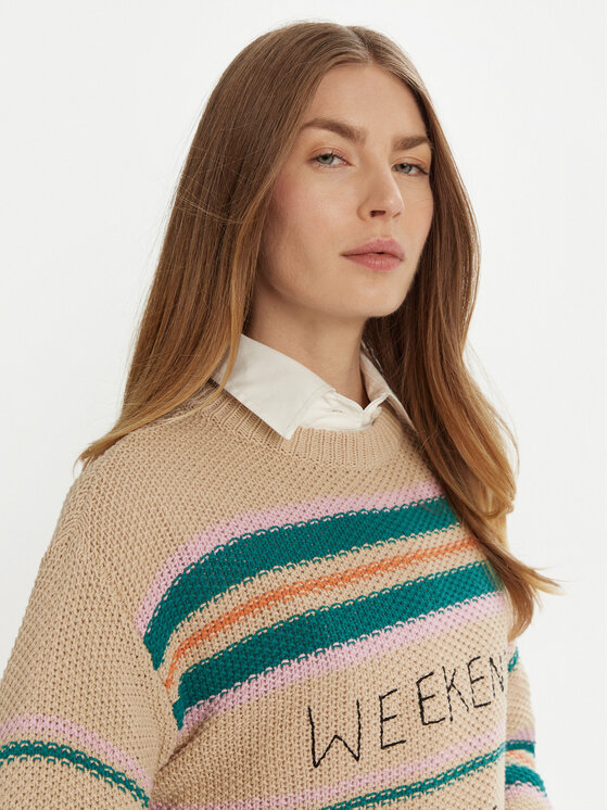 Weekend Max Mara Weekend Max Mara Pulover Angus 2515361211 Bej Regular Fit