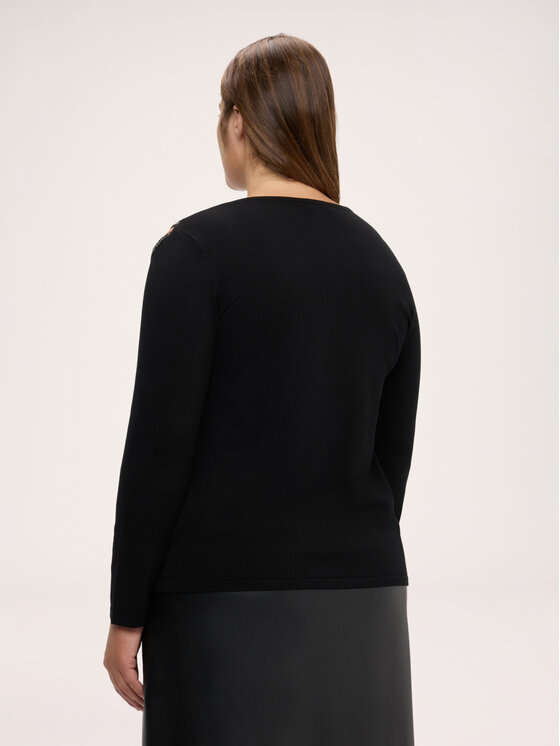 Fiorella Rubino Fiorella Rubino Sweter M368L008651N033 Czarny Regular Fit