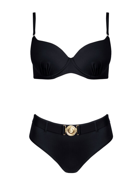 Miss Lou Miss Lou Bikini K-ML036 Czarny
