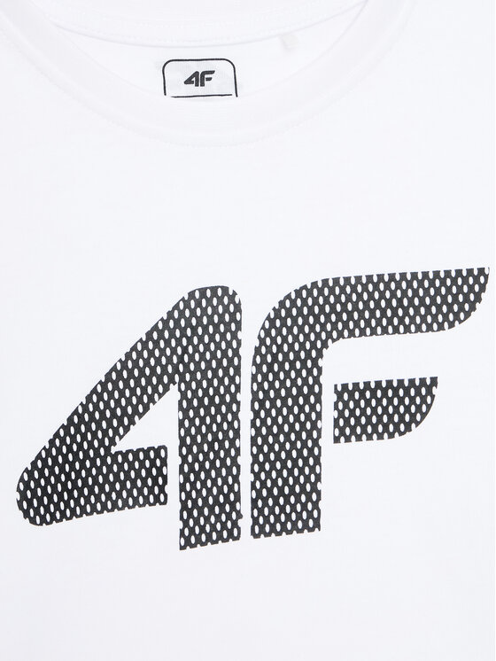 4F 4F T-krekls HJZ22-JTSM002 Balts Regular Fit