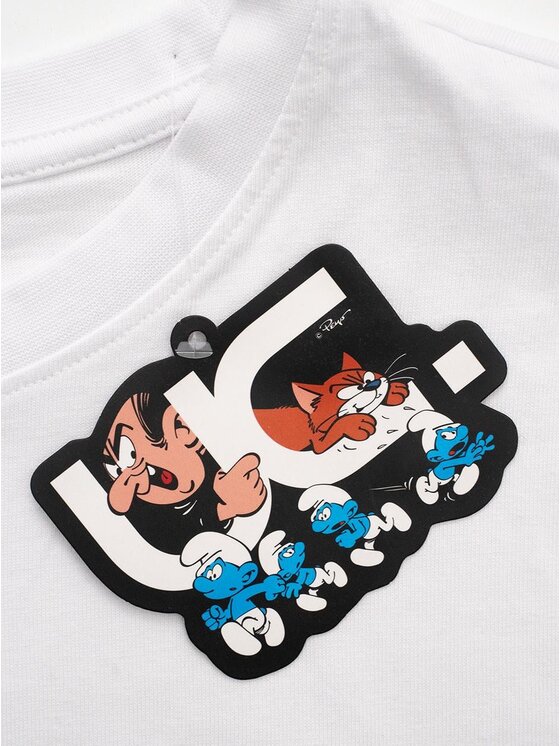 Smerfy Smerfy T-Shirt 131799 Biały Oversize