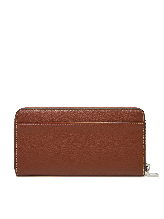 BOSS BOSS Великий жіночий гаманець Anett Ziparound 50536354 Коричневий