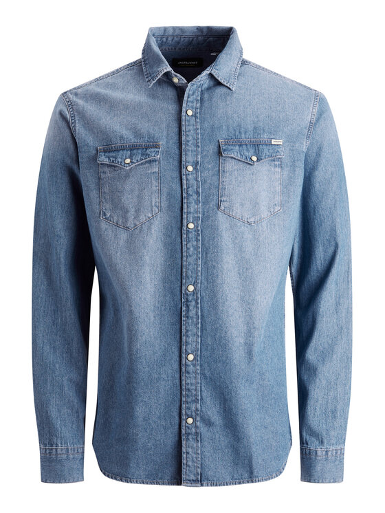 Jack & Jones Jack & Jones Košile Sheridan 12138115 Modrá Slim Fit