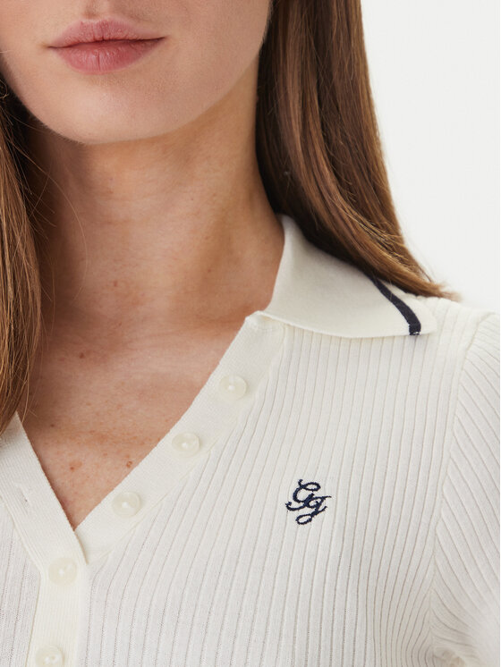 Guess Jeans Guess Jeans Džemper W6GRZ1 Z3P32 Écru Slim Fit