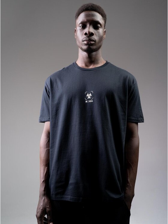 Point X Point X T-Shirt Koszulka Z Krótkim Rękawem Męska Czarna Point X Biohazard M Czarny Regular Fit
