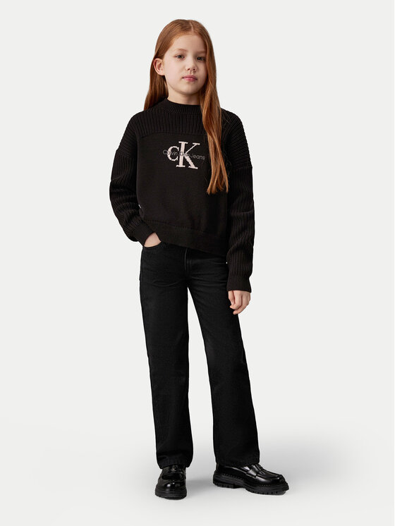 Calvin Klein Jeans Calvin Klein Jeans Kampsun Monologo IG0IG02654 Must Relaxed Fit