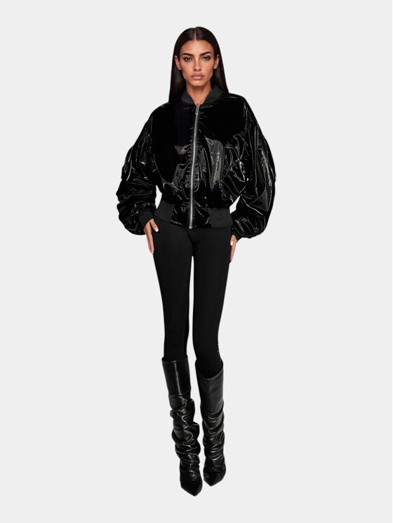 MADE BY SOCIETY MADE BY SOCIETY Kurtka anorak Jacheta RAVE - J27532 Czarny Basic Fit