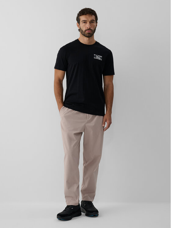 4F 4F T-Shirt STUDIO 4F Czarny Regular Fit