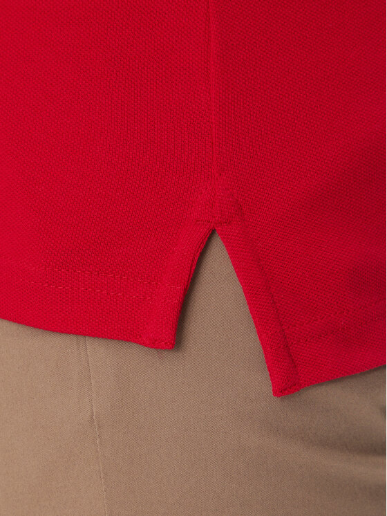 Tommy Hilfiger Tommy Hilfiger Polokošile Flag Cuff MW0MW38458 Červená Slim Fit