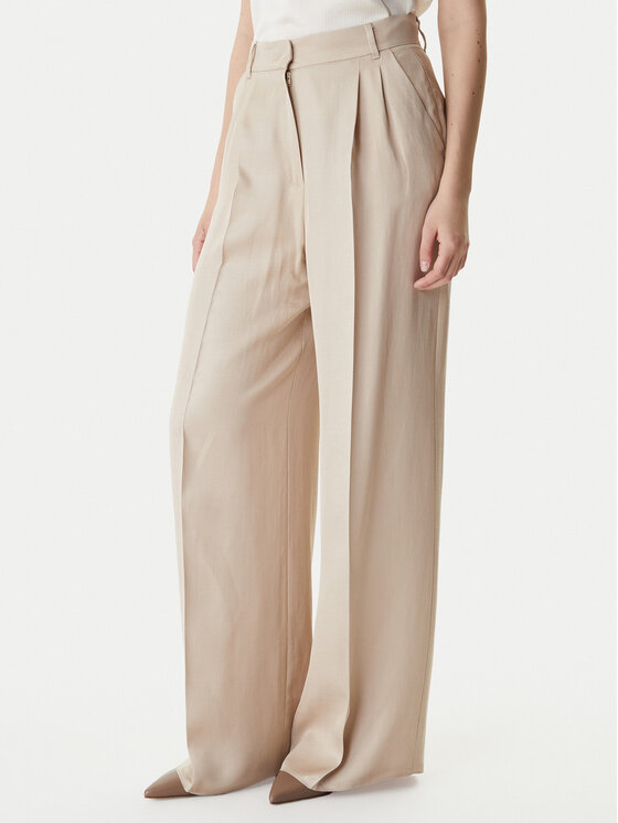 Marella Marella Hlače Emme by Marella Adito 2615131221 Bež Straight Fit