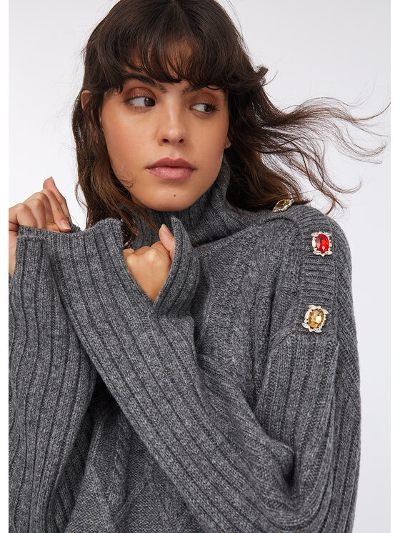 Liu Jo Liu Jo Maglione MF5425MS04002050 Grigio Regular Fit