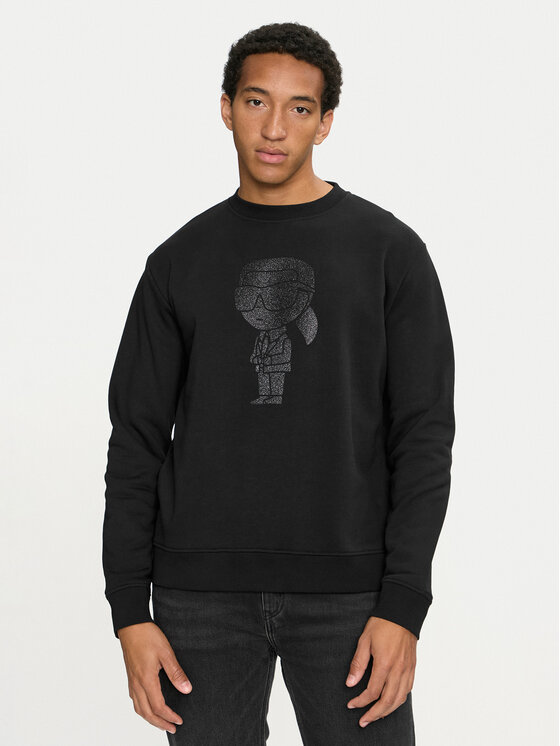 KARL LAGERFELD Mikina 705068 544942 Čierna Regular Fit