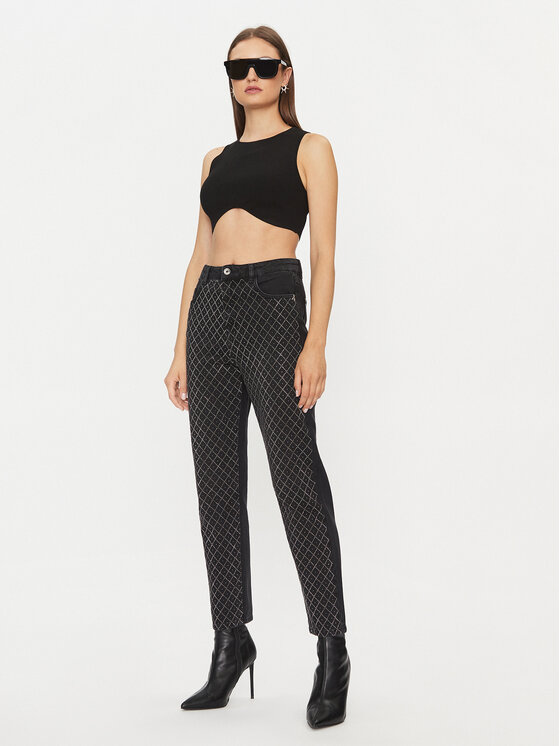 Patrizia Pepe Patrizia Pepe Jeansy 2P1552/D014-K449 Černá Relaxed Fit