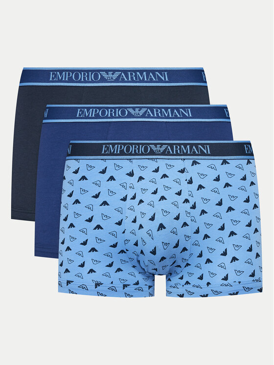 Férfi 3 darab boxer Emporio Armani Underwear, Méret: S, Színes, 112130 4F717 75336