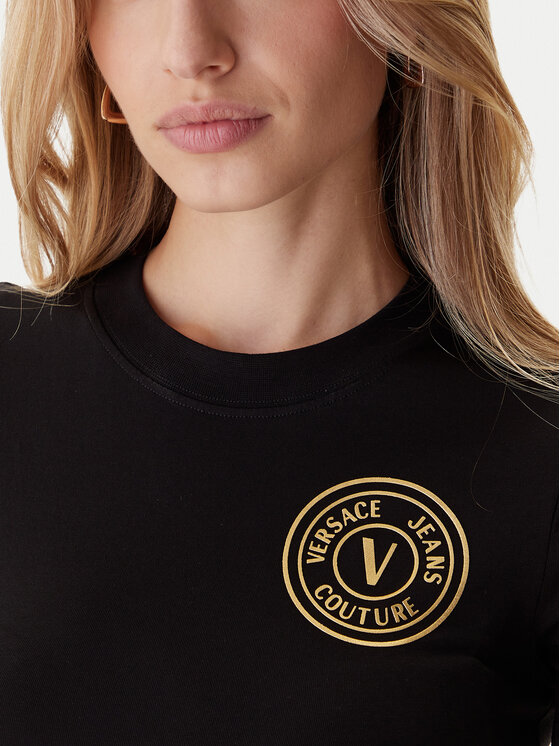 Versace Jeans Couture Versace Jeans Couture Повсякденна сукня 79HAOT00 CJ03T Чорний Slim Fit