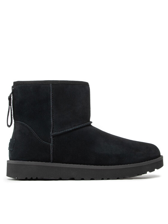 Ugg Ugg Μπότες Χιονιού W Classic Mini Logo Zip 1122671 Μαύρο