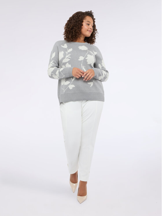 Fiorella Rubino Fiorella Rubino Sweter M799L008198N0S3 Szary Regular Fit