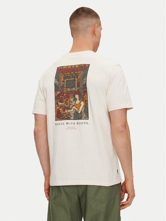 Timberland Timberland Tricou TB0A6DPD Bej Regular Fit