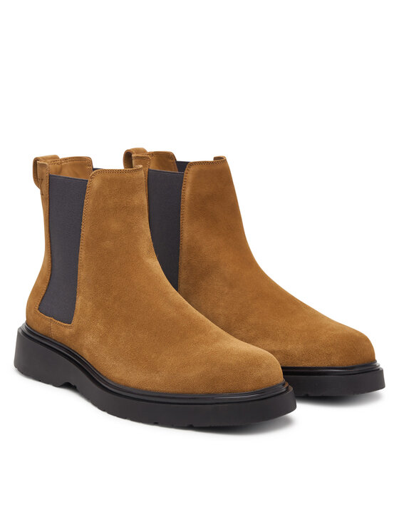 Calvin Klein Calvin Klein Štibletai Combat Ess Chelsea Boot Su YM0YM01372 Ruda
