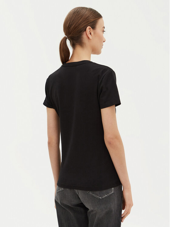 Fracomina Fracomina T-Shirt FP25ST3007J401N5 Czarny Regular Fit