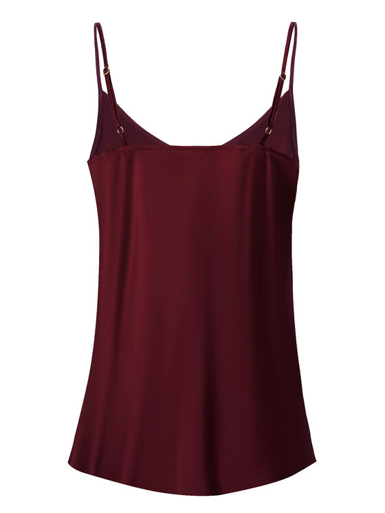 Cat&Cat Cat&Cat Top jedwabny Bordowy Regular Fit