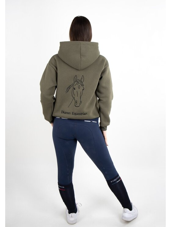 DKaren Sport DKaren Sport Bluza EQ001 Khaki Classic Fit