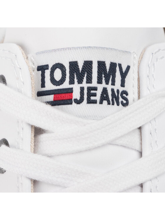 Tommy Jeans Tommy Jeans Scarpe da ginnastica Leather City Sneaker EM0EM00394 Bianco