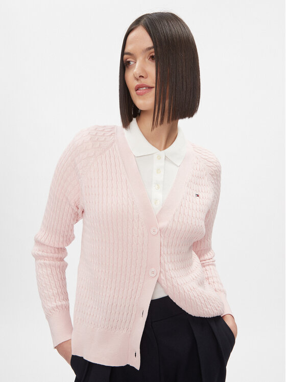 Tommy Hilfiger Tommy Hilfiger Ζακέτα WW0WW40673 Ροζ Regular Fit