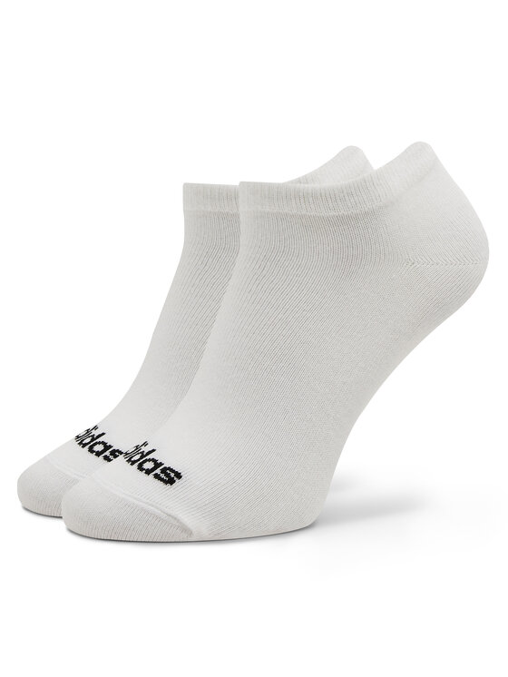 adidas adidas Șosete joase Thin Linear Low-Cut Socks 3 Pairs HT3447 Alb