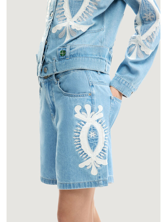 Desigual Desigual Σορτς WAKAND Μπλε Casual Fit