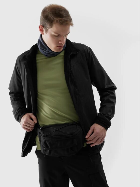 4F 4F Μπουφάν outdoor 4FWSS24TDJAM308-21S Μαύρο Regular Fit