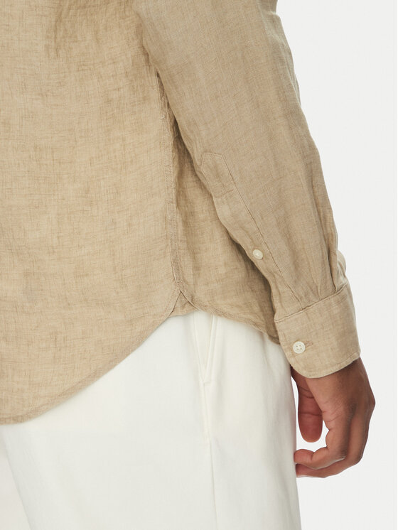 Tommy Hilfiger Tommy Hilfiger Πουκάμισο MW0MW34602 Μπεζ Regular Fit