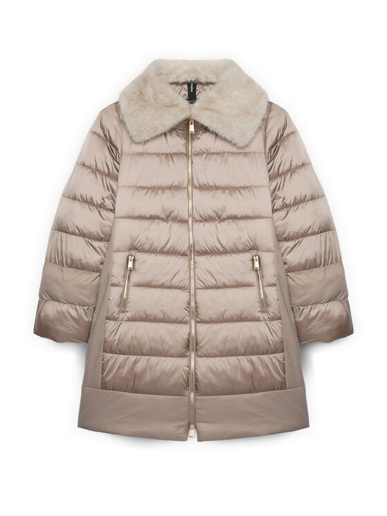 Fiorella Rubino Fiorella Rubino Giubbotto piumino F004T001421N002 Beige Regular Fit