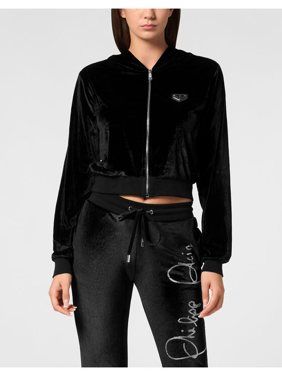 PHILIPP PLEIN PHILIPP PLEIN Mikina 9551 Čierna Regular Fit