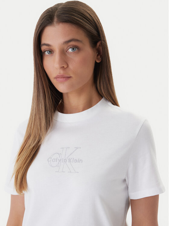 Calvin Klein Jeans Calvin Klein Jeans T-Shirt LV047F831G Biały Regular Fit