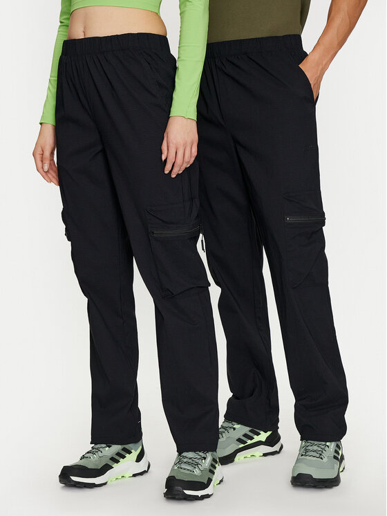 Rains Rains Kalhoty z materiálu Tomar Pants Regular 19300 Černá Regular Fit