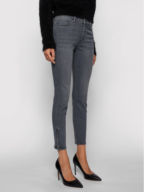 BOSS Boss Skinny fit traperice Crop 2.0 Street 50441191 Siva Skinny Fit