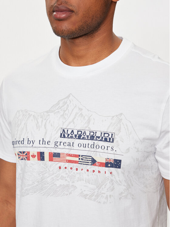 Napapijri Napapijri T-särk S-Turin NP0A4HQG Valge Regular Fit