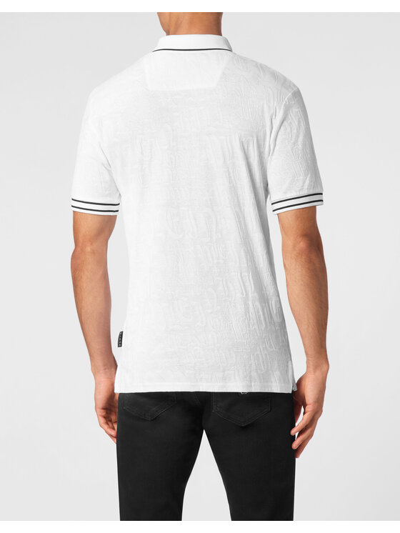 PHILIPP PLEIN PHILIPP PLEIN Polokošeľa 19465 Biela Slim Fit