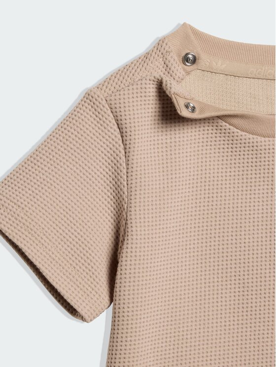 adidas adidas Zestaw dla niemowląt REGULAR WAFFLE Beżowy Regular Fit