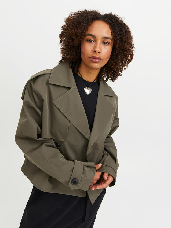 JJXX JJXX Átmeneti kabát Carlie 12248654 Zöld Relaxed Fit