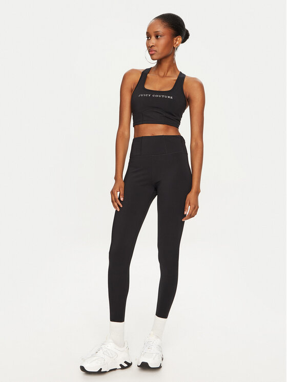 Juicy Couture Juicy Couture Легінси Valdetta JCSML224406 Чорний Slim Fit