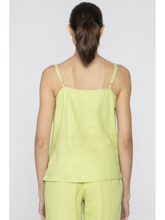 Deni Cler Milano Deni Cler Milano Top W-DC-0012-D2-H4-40-1 Żółty Regular Fit