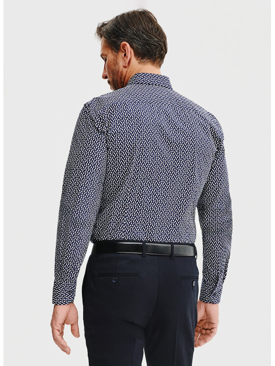 Pako Lorente Pako Lorente Koszula P25SN-1X-022-G Granatowy Slim Fit