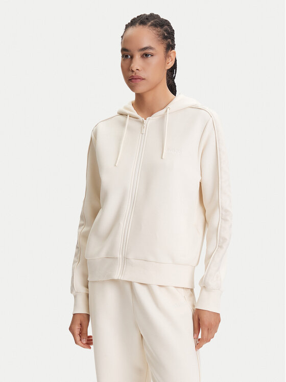Guess Mikina V5YQ00 KB3P2 Écru Regular Fit