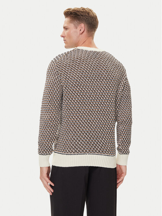 BOSS BOSS Sweter C-Imauro 50543159 Beżowy Relaxed Fit