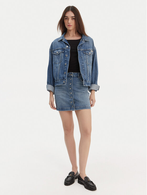 HUGO HUGO Jeans suknja Gilvie 50553182 Plava Regular Fit