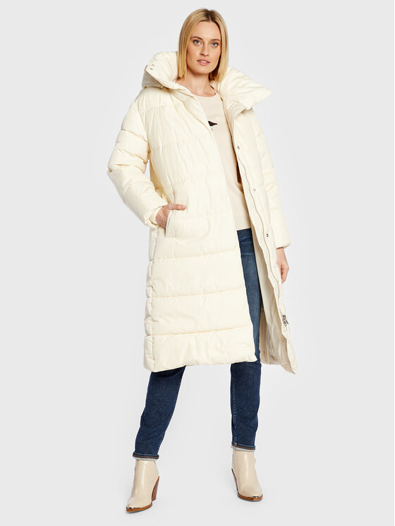Trussardi Trussardi Зимно яке 56S00792 Екрю Relaxed Fit