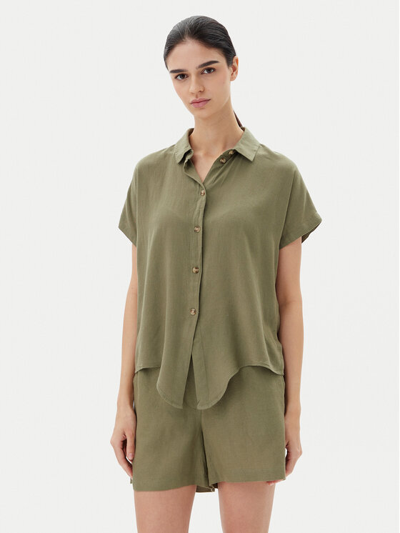 Vero Moda Vero Moda Cămașă Thea 10333794 Verde Loose Fit